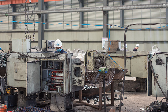 石家庄网架配件-锥头加工车间